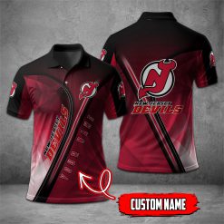 New Jersey Devils | NHL Personalized Mosaic Polo Shirt