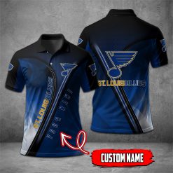 St. Louis Blues | NHL Personalized Mosaic Polo Shirt