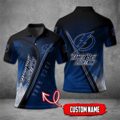 Tampa Bay Lightning | NHL Personalized Mosaic Polo Shirt