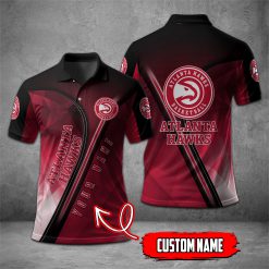 Atlanta Hawks | NBA Personalized Mosaic Polo Shirt