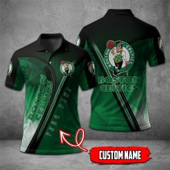 Boston Celtics | NBA Personalized Mosaic Polo Shirt