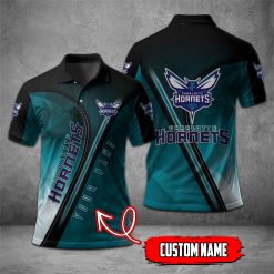Charlotte Hornets | NBA Personalized Mosaic Polo Shirt