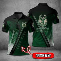 Milwaukee Bucks | NBA Personalized Mosaic Polo Shirt