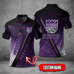 Sacramento Kings | NBA Personalized Mosaic Polo Shirt